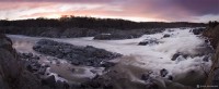 "Great Falls Sunset Panorama" - Great Falls Park, MD